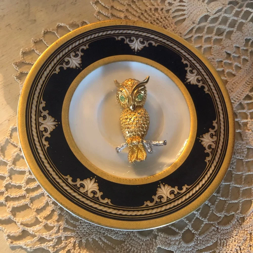 Vintage Owl Brooch by Castlecliff